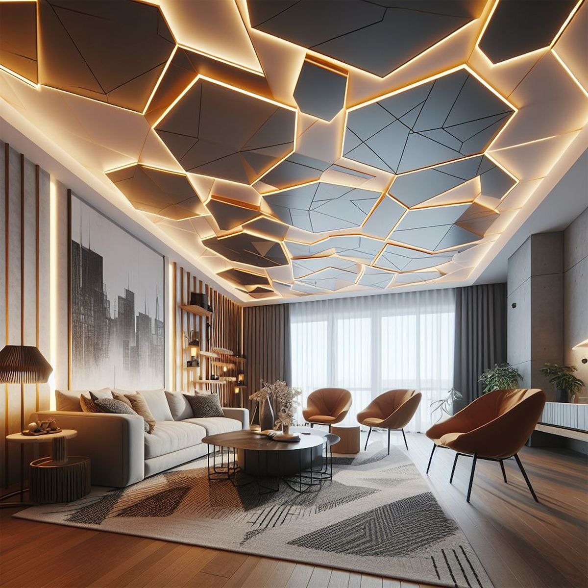 Hexagonal Light Panels