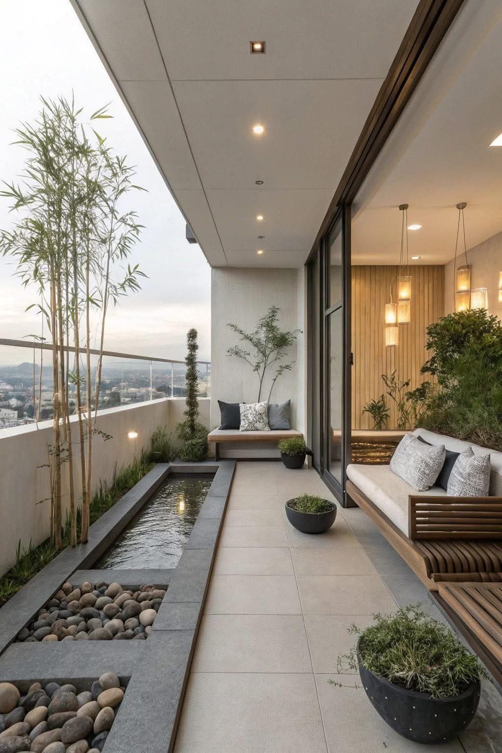 Luxury balcony retreat